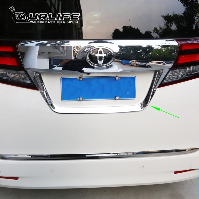 Накладка на рамку заднего номерного знака для Toyota Alphard 30 AH30 2015 2016 2017 2018, Стайлинг автомобиля