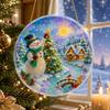 Christmas Acrylic Hanging Ornament Puzzle Catcher Light Reflector Decorative Tree Holiday Home Decoration