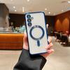 Новый гальванизированный магнитный чехол для телефона для Samsung Galaxy A24 A25 A26 A34 A35 A36 A54 A55 A56 Прозрачный противоударный бампер Мягкая обложка