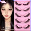 Cool Fox Eye Slanted False Eyelashes – European & American Girl Group Style