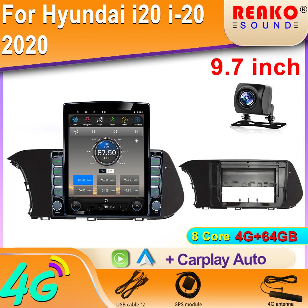 9,7-дюймовый вертикальный экран Tesla Android автомобильное радио для Hyundai i20 i-20 2020 GPS навигация мультимедиа видео экран плеер
