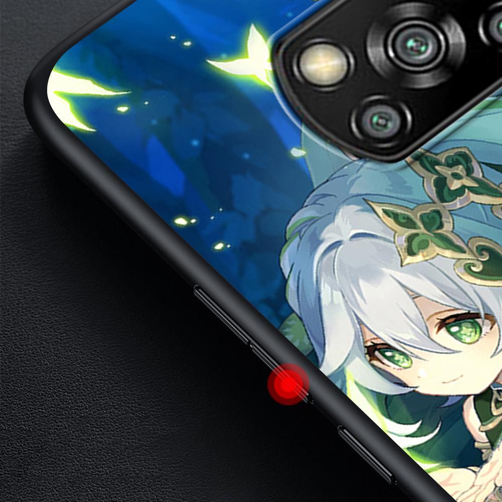 Чехол Genshin Impact Games для Xiaomi Poco X3 NFC M3 X4 Pocophone F1 M4 Pro F4 F3 GT черный чехол из ТПУ Redmi Note 11 9S чехол для телефона