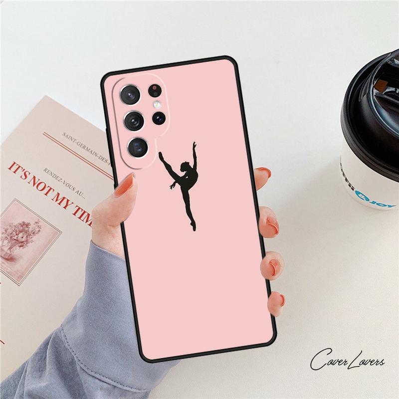 Чехол для телефона 'Танцующая балерина' Для Samsung Galaxy S24 S25 S23 S22 Ultra Note 10 20 Plus S20 S21 FE Чехол
