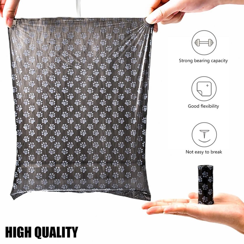 Мешки для собачьих какашек 30/60 рулонов биоразлагаемые мешки для отходов какашек сменные рулоны для собак 1 регулируемый дозатор 100% герметичный мешок для собачьих отходов