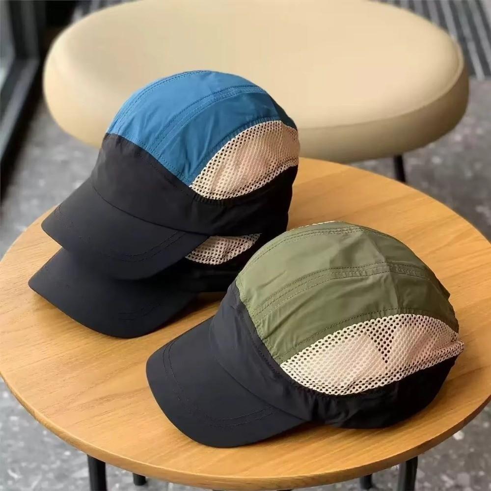 Quick-Dry Baseball Cap Breathable Mesh Short Brim Cap Retro Sun Visor Hat Outdoor Use