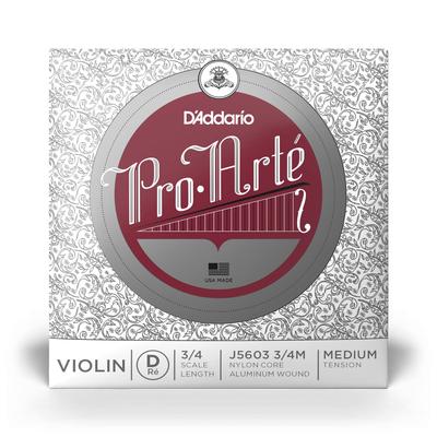 Pro Arte Violin D Medium Tension D'Addario Струны, J5603, 3/4M,