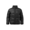 Li Ning Sports Basketball Series Solid Color Short Stand Collar Down Jacket Men Jacket Black AYMR219-1