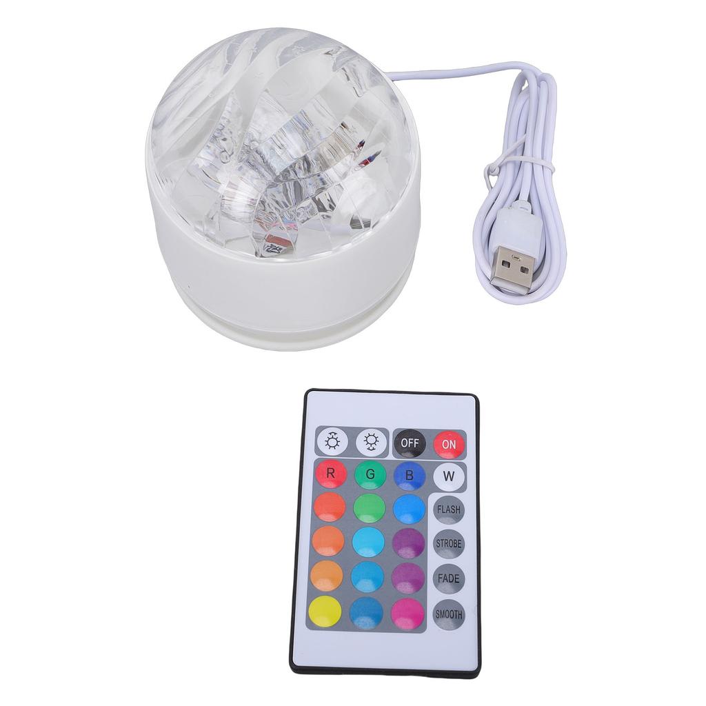Светодиодный ночник-проектор RGB 16 цветов, питание от USB, с пультом дистанционного управления, проекционный свет для игровой комнаты, спальни