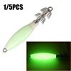 1/5 шт. Симуляционные джиги Светящийся кальмарный крючок Рыболовные снасти Приманка для осьминога Деревянные приманки для креветок