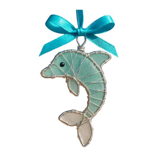 Ручная работа Морское стекло Океанские украшения 2D Акриловые Прибрежные подвесные украшения Морская черепаха Осьминог Морской конек Рыба Подарки для елки Домашний декор Любителям пляжа