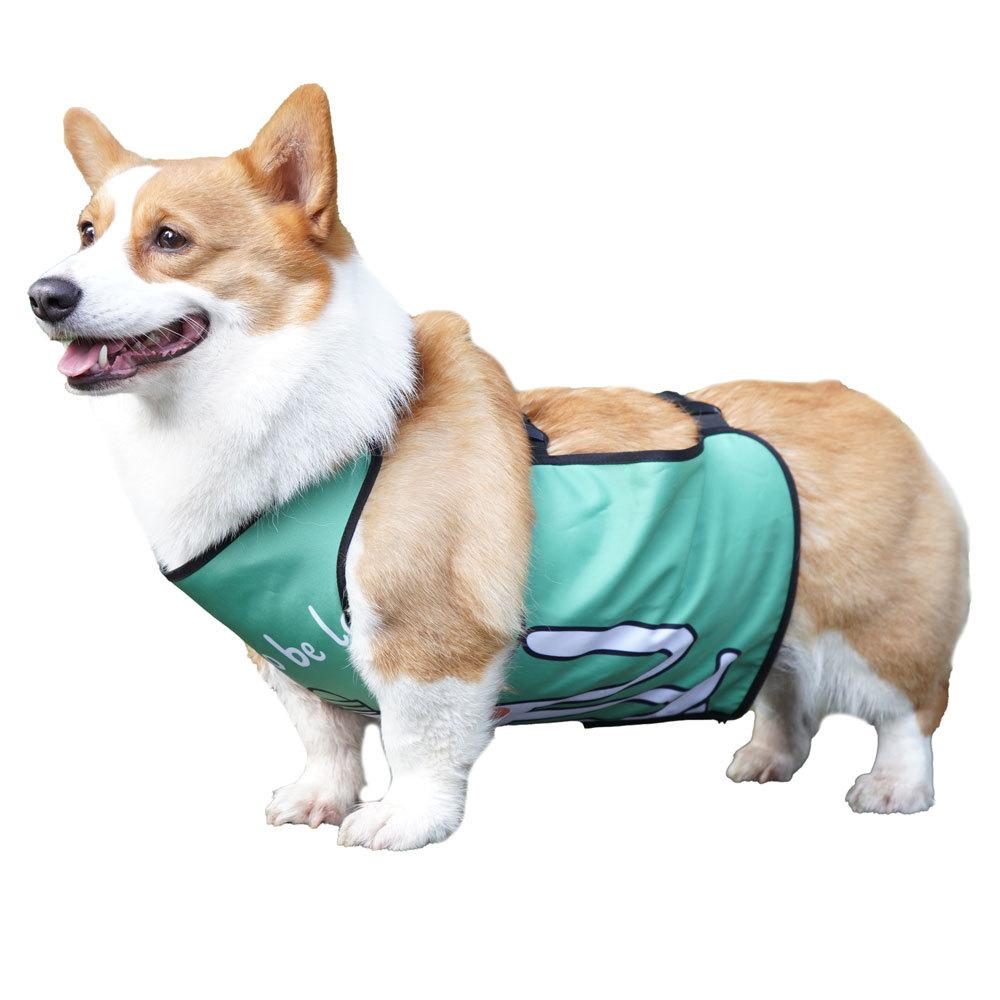 Водонепроницаемый нагрудник для питомца корги с карманом на животе, защищающий от грязи, милый нагрудник для питомца, защита живота, одежда для питомца корги