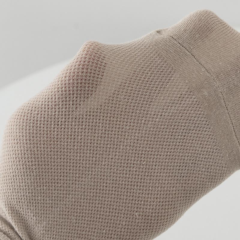 Мужские дышащие носки до щиколотки - Летний стиль, низкие, влагоотводящие, однотонные для весны/осени, черные