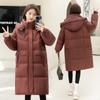 Пуховик женский 2025 новый корейский хлопковый жакет средней длины пуховик большого размера свободный утолщенный осенне-зимний жакет