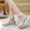 Winter New Thick-soled Velvet Thickened Snow Boots for Women, Large Size Warm Towel, Short Boots, Cotton Shoes for Women