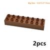 Big Size Building Blocks 2X8 Dots Thick Figures Bricks Educational Creative Toys With Large Particles For Kids