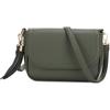 EVVE Small Crossbody Bags for Women Trendy Flap Saddle Purses with Tassel Vegan leather Shoulder bag