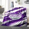 Фланелевое одеяло с принтом Sacramento Kings Высококачественное Теплое Уютное Покрывало для Всех Сезонов Идеально для Подарков Декор Дома