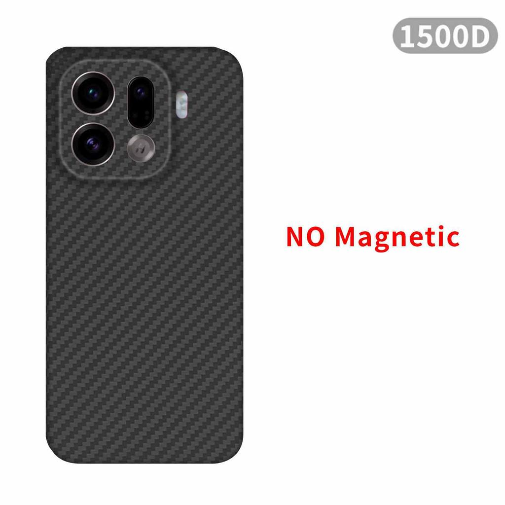 For oppo find x9 pro/x9 carbon case 600d kevlar fiber aramid fiber fabric ultra thin hard cover magnetic balck Slim light red