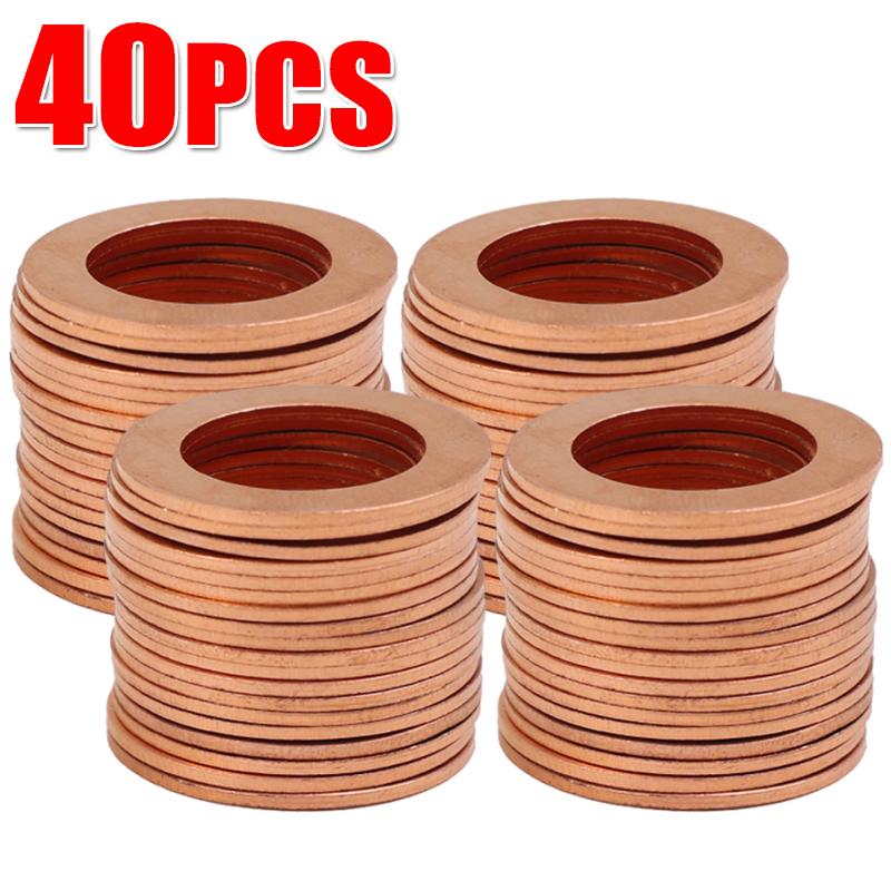 Медная уплотнительная шайба M14 Автомобильное плоское уплотнительное кольцо Прокладка Шайбы 94109-14000941 09-14000 для Honda Civic 1996-2018 CR-V 2007-2017