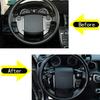 Для Land Rover Freelander 2 2013-2015 ABS Черный/Серебристый Декоративная Рамка Кнопок Руля Автомобиля Наклейка Автоаксессуары