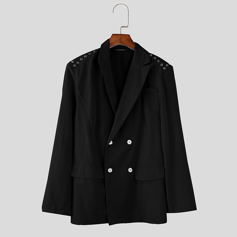 INCERUN Мужские свободные тонкие пиджаки с воротником-лацканом и длинным рукавом