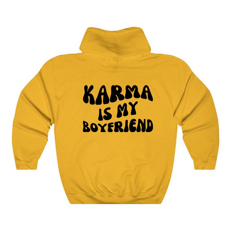 Толстовка Karma Is My Boyfriend с капюшоном в стиле Midnights Meet Me At Midnight Lyric Hodoies Kawaii Harajuku Tops