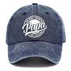 Printed logo baseball cap papa washed old cap outdoor sports sunscreen visor