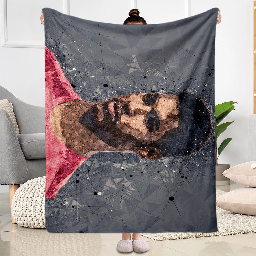 Man Player Celebration Blanket Comfortable Perfect for Sofa Office Chair Couch Four Seasons Universal Modern Ideal Gift For Birthday Valentine'S Day