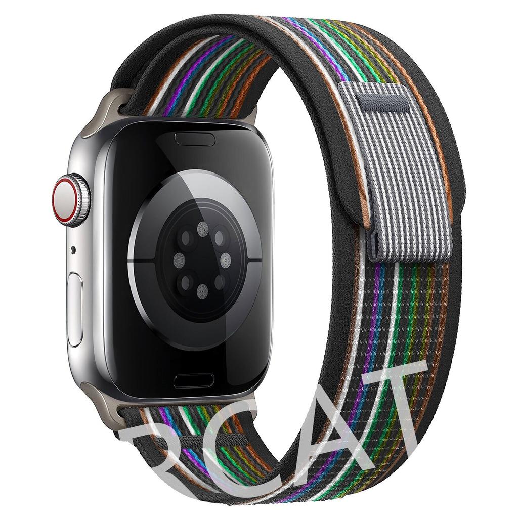 Ремешок Trail Loop для Apple Watch Ultra 2/Ultra 49 мм 45 мм 41 мм 44 мм 40 мм 42 мм 38 мм Нейлоновый ремешок iWatch для Apple Watch Series 9 8 7 6 SE 5 4 3 2 1