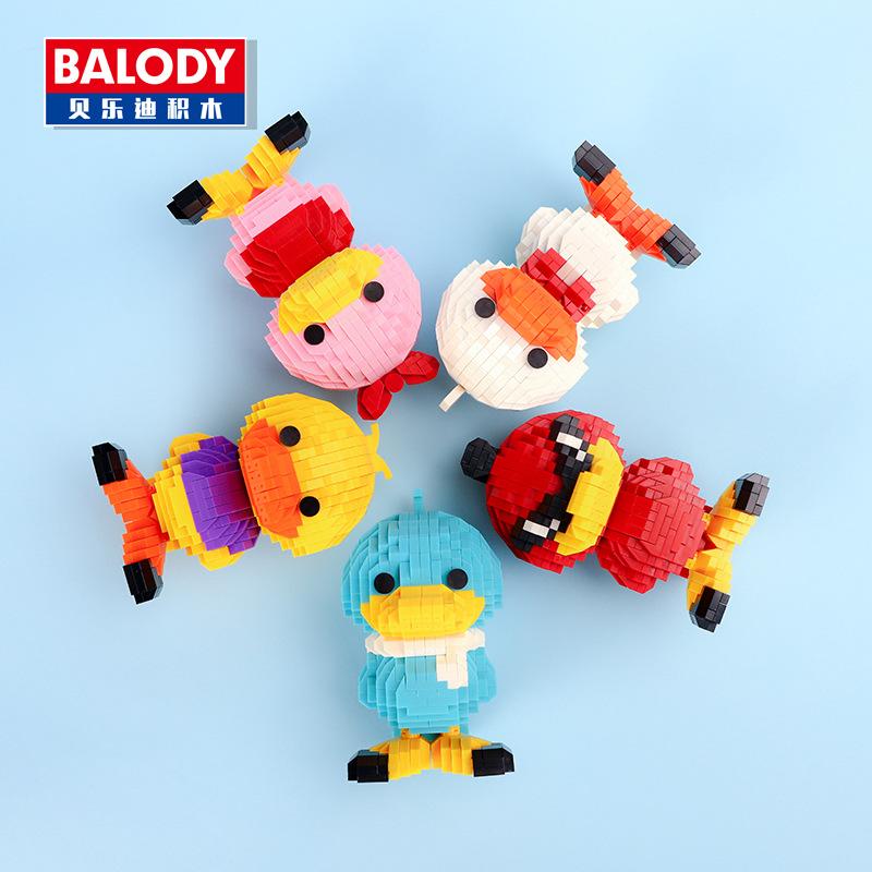 Balody Мини-блоки Мультяшные Строительные Кирпичики Модель Утки Аниме Фигурка Подарки Девочкам Игрушки Веселье Новогодний Рождественский Подарок 18094