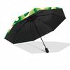 1pc Green Circles PatternAutomatic Open/close Folding Umbrella, Compact Portable Travel Umbrella, Perfect Birthday/Holiday, Cute Umbrella y022