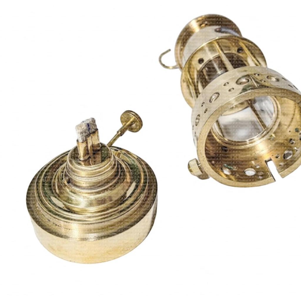 Рабочий морской фонарь из цельной латуни для шахтера, масляный фонарь для корабля, морской подарок на День благодарения, Хэллоуин, Рождество и годовщину