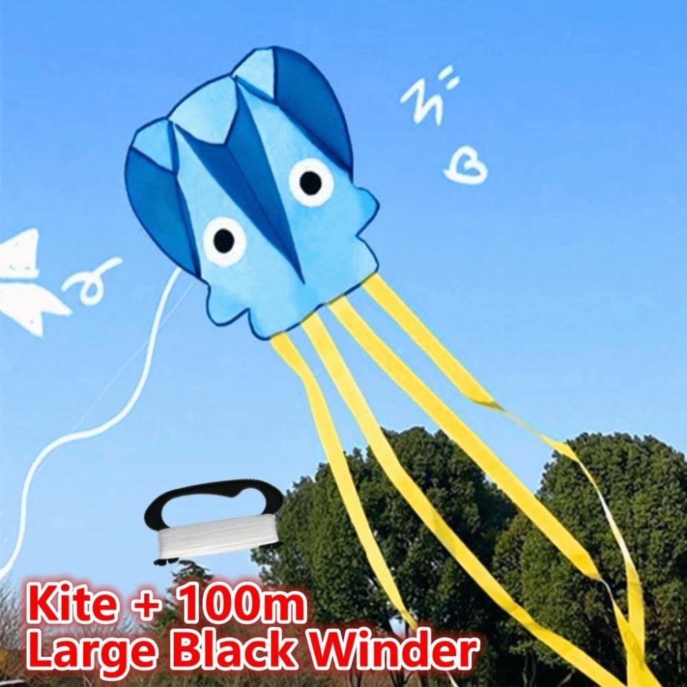 Good Flying Octopus Kite Easy to Fly Children's Pocket Kite Durable 3D Soft Kite  Beach Garden