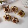 Cute Puppy Pen Holder Resin Desktop Organizer for Stationery Mini Dog Desktop Ornament Creative Gift for Students Office
