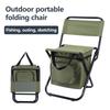 Портативный складной стул-холодильник для отдыха на природе 3 в 1, стул для кемпинга, рыбалки со спинкой