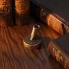 Decorative Metal Pen Socket Vintage Round Holder, Durable Exquisite Carved Desktop Ornament, Calligraphy Base Dip Pens And Quill Supply, for