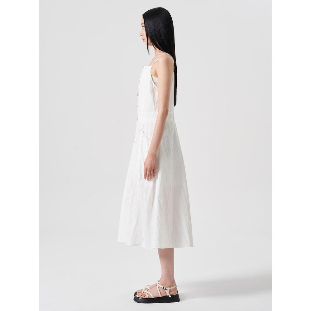 8SECONDS Nylon Blend Sleeveless Long Dress White (114771Ay31)
