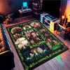 Custom Name Witches Collage Rug Game Carpet, Floor Mat for Bedroom Living Room Entryway Rug, Home Decor Idea Gift for Christmas birthday