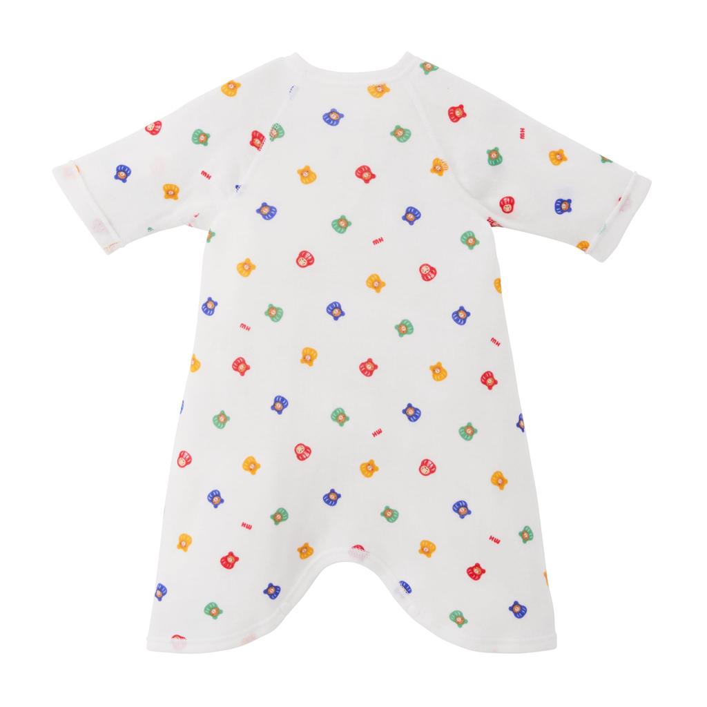 MIKI HOUSE Комбинезон для малышей, сделано для мальчиков и размер, многоцветный, майка с принтом по всей поверхности, 100% хлопок, Япония, для девочек, новорожденный, 40-2336-145, 60-70см,