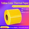 Waterproof Colored Thermal Paper Labels: Red, Yellow, Kraft for Barcode Printing
