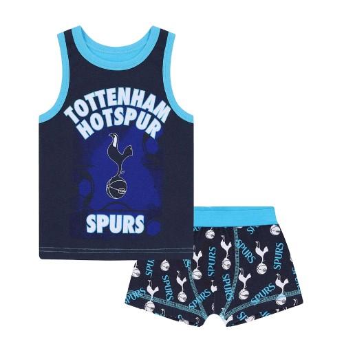 Tottenham Hotspur FC Boys Crest Top & Shorts Set