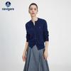 Женский кардиган Navycare с круглым вырезом, 100% шерсть