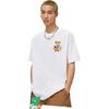 Футболки Li Ning Унисекс Белые С Круглым Вырезом Умеренный Прямой Крой AHST027-4