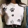 Summer New Cartoon Dog Print Loose Comfortable Short Sleeve Elegant Fashion Casual Women's Top T-shirt Optional Size XS-6XL