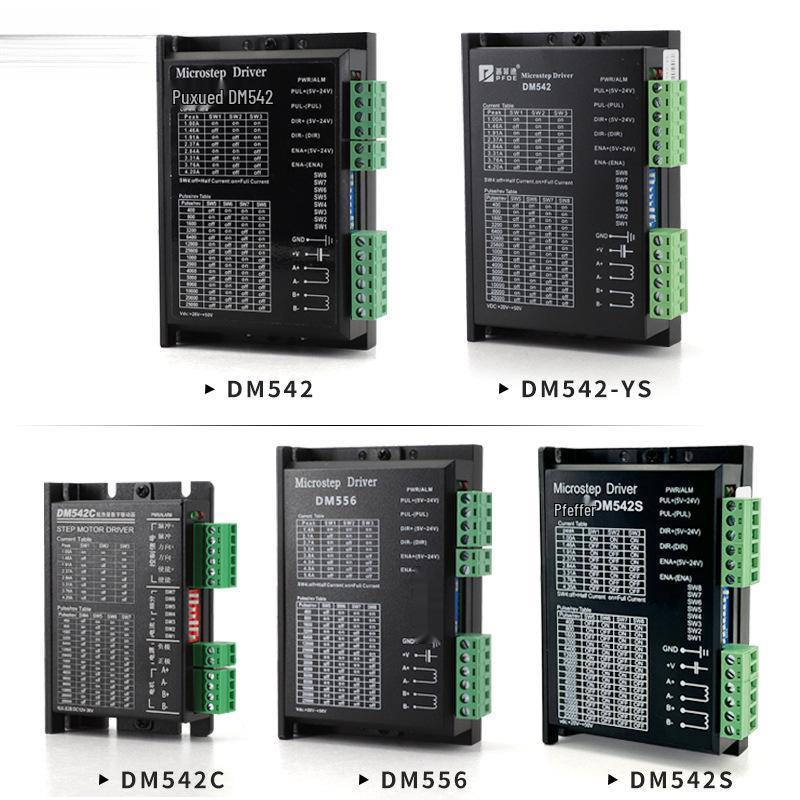 Драйвер шагового двигателя DM542 для моторов 42/57/86, 256 микрошагов, Низкий нагрев, Цифровой
