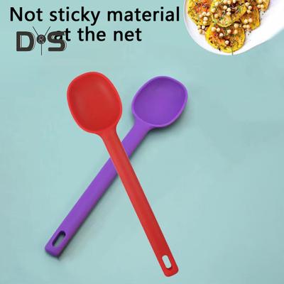 Скребок для мороженого без BPA, прочный портативный силиконовый скребок для ложки мороженого со встроенной ручкой