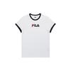 Fila Letter Logo Printed Round Neck Short Sleeve T-Shirt Women T-Shirt White FS2RSD2151F-OWH