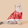 Hot Selling Christmas Pet Clothes In Autumn and Winter, Comfortable and Warm Cartoon Printed Cute Pet Cat and Dog Clothes