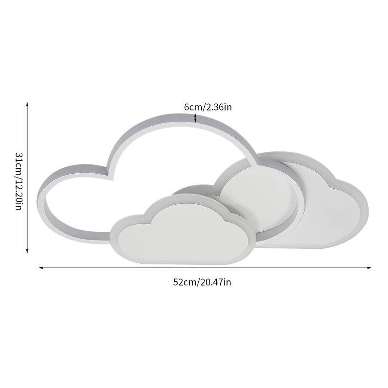LED Cloud Ceiling Light White Ceiling Mounted for Bedroom Living Dining Room Study Kitchen Ceiling Chandelier Indoor Home