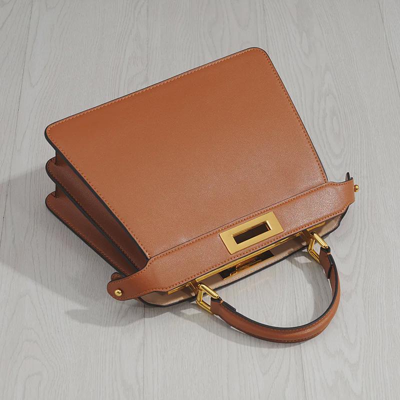 Универсальная кожаная сумка для котят: Весна/Лето Большая вместительная многослойная сумка и сумка через плечо